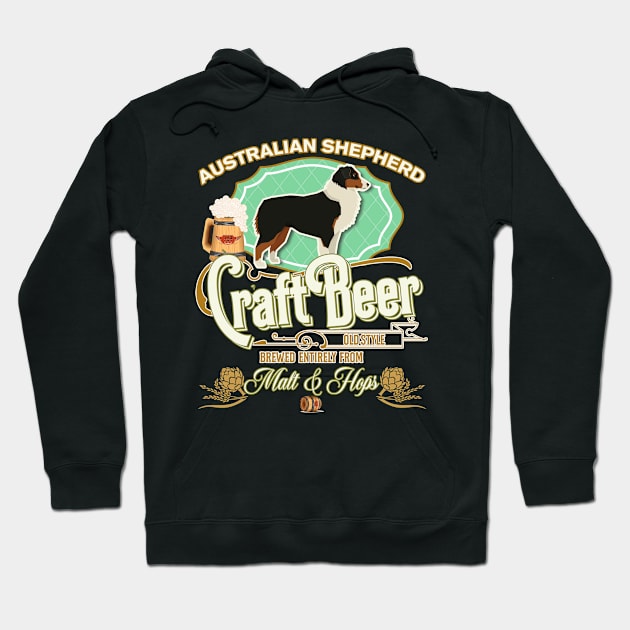 Australian Shepherd Gifts - Beer Dog lover Hoodie by StudioElla